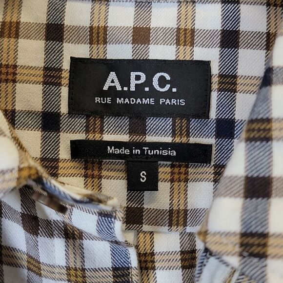 A.P.C. Checkered Button Down Shirt - Picture 5 of 6